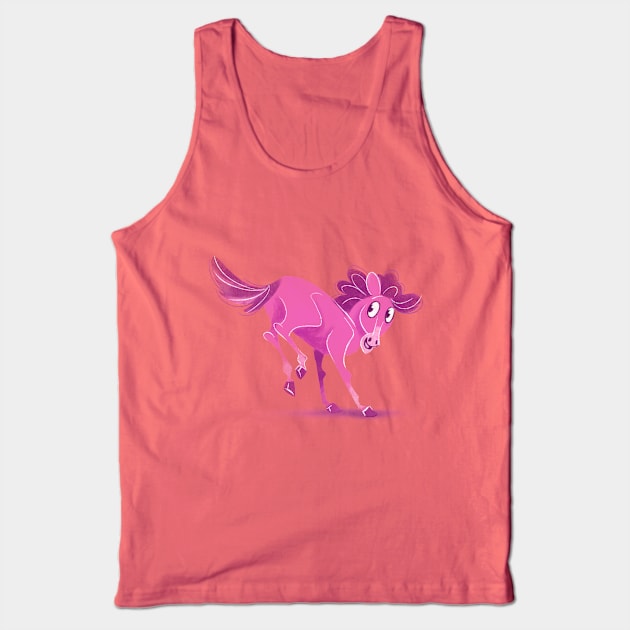 pink filly Tank Top by Ramonelli